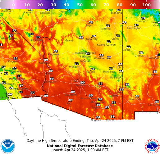 National Digital Forecast Database Image