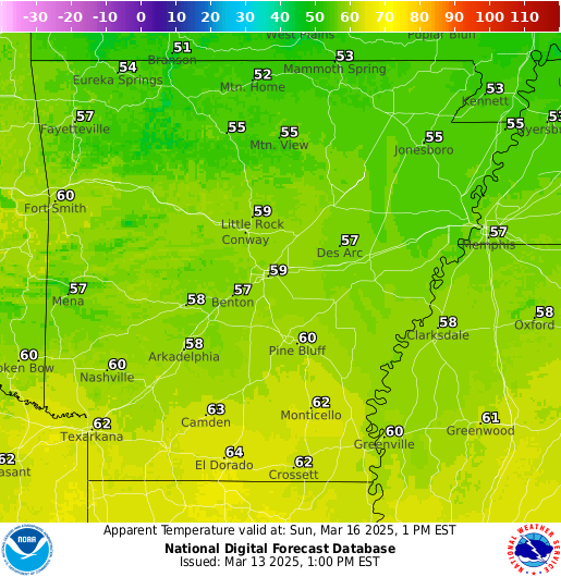 National Digital Forecast Database Image