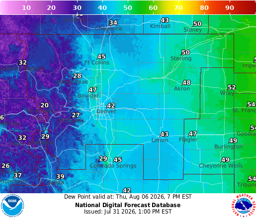 National Digital Forecast Database Image