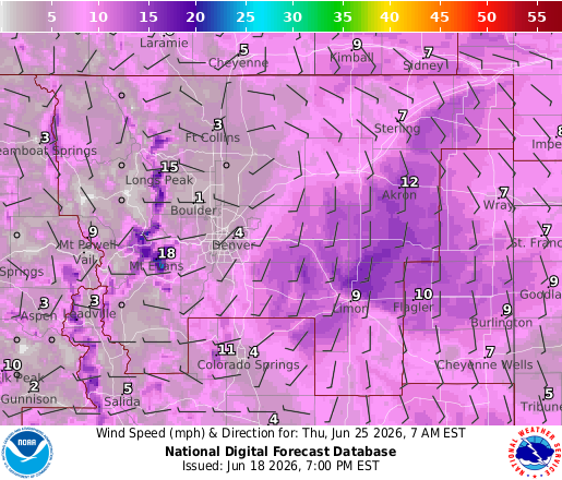 National Digital Forecast Database Image