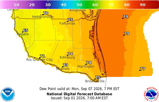 National Digital Forecast Database Image
