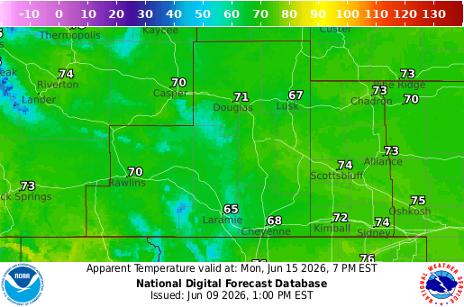 National Digital Forecast Database Image