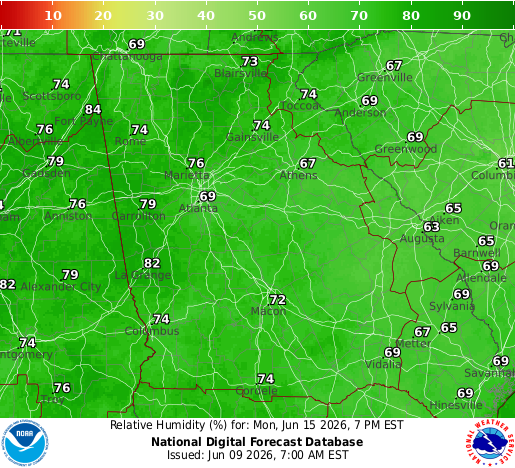 National Digital Forecast Database Image