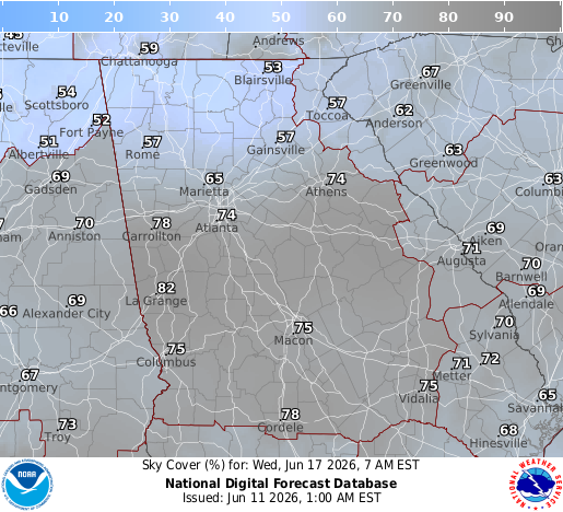National Digital Forecast Database Image