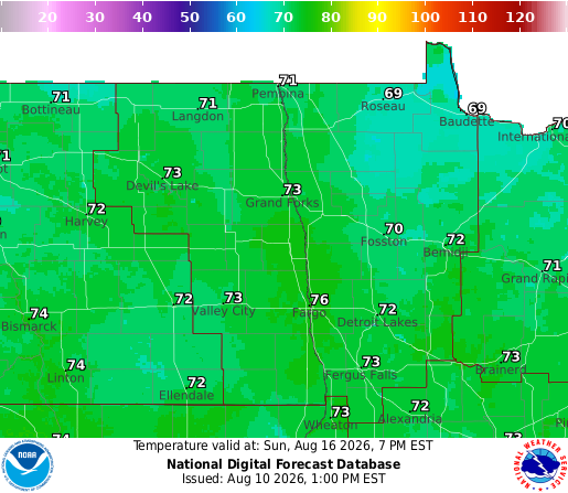 National Digital Forecast Database Image