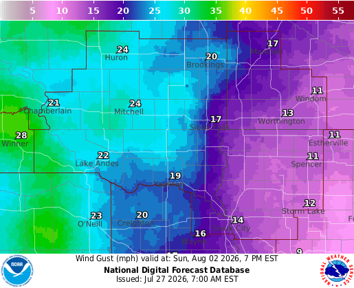 National Digital Forecast Database Image