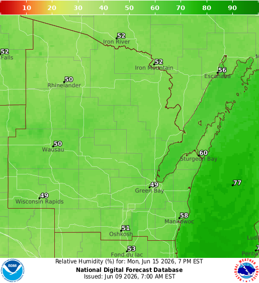 National Digital Forecast Database Image