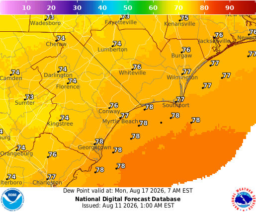 National Digital Forecast Database Image