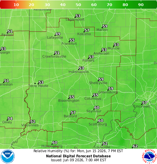 National Digital Forecast Database Image