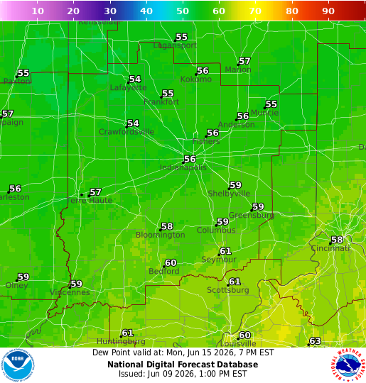 National Digital Forecast Database Image