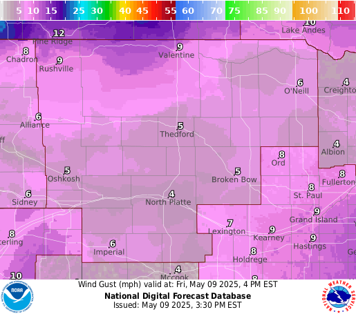 National Digital Forecast Database Image