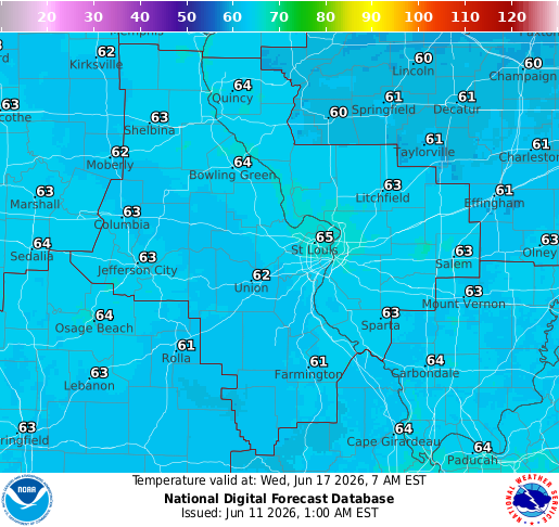 National Digital Forecast Database Image