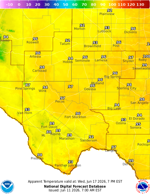 National Digital Forecast Database Image