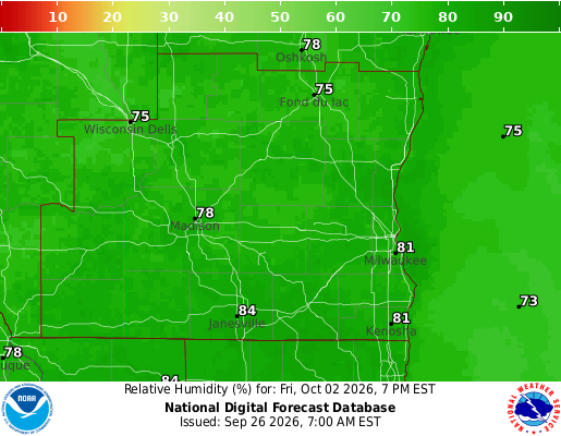 National Digital Forecast Database Image