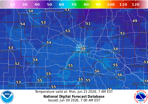 National Digital Forecast Database Image