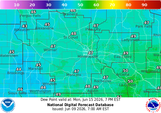 National Digital Forecast Database Image