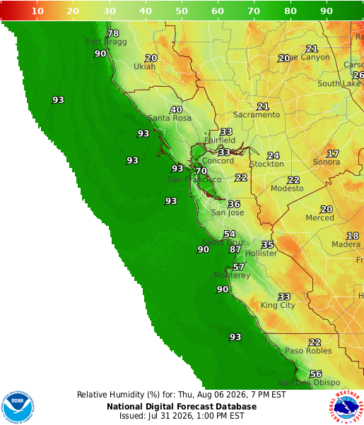 National Digital Forecast Database Image