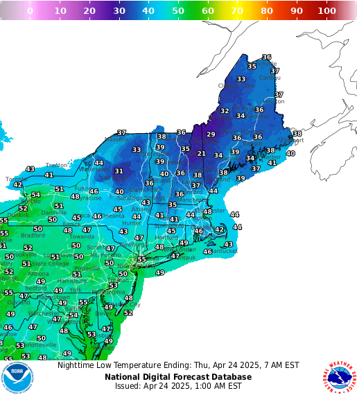 National Digital Forecast Database Image