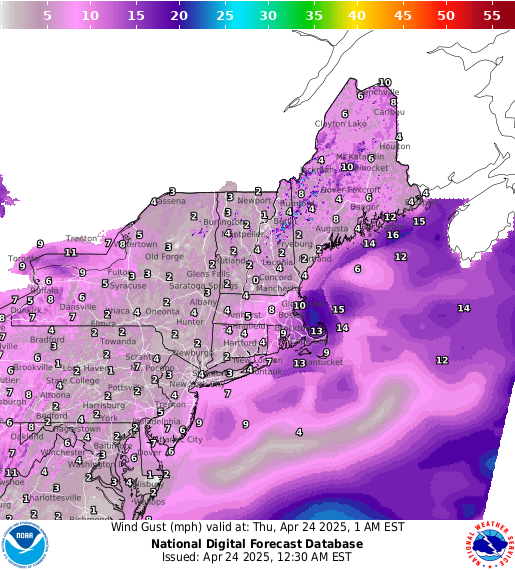 National Digital Forecast Database Image