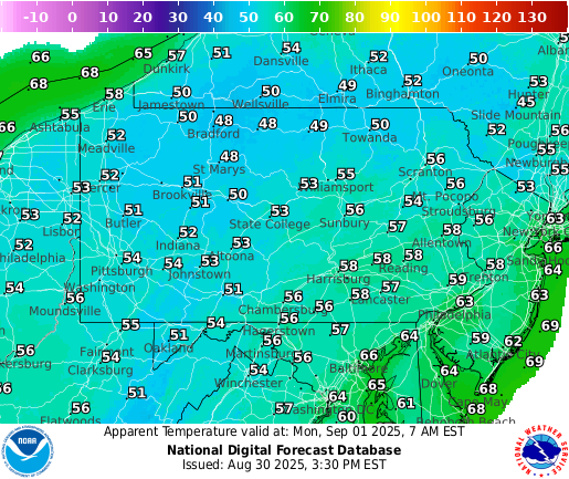 Next 36 Hrs Temperature