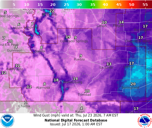 National Digital Forecast Database Image