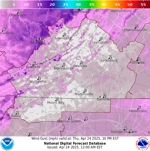 National Digital Forecast Database Image