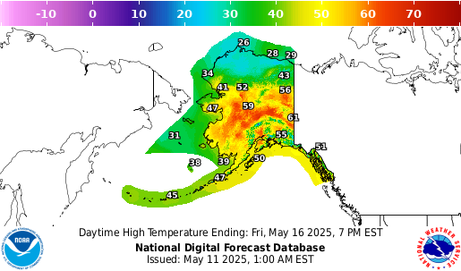 National Digital Forecast Database Image