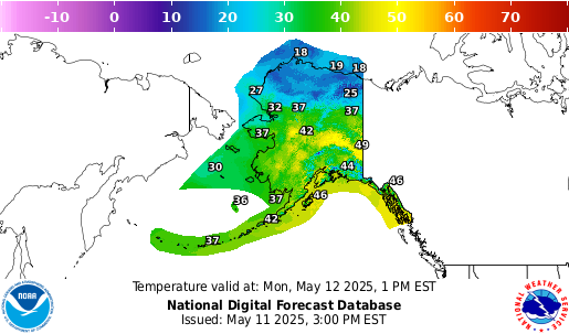 National Digital Forecast Database Image