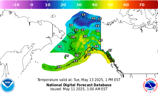 National Digital Forecast Database Image