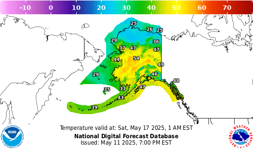 National Digital Forecast Database Image