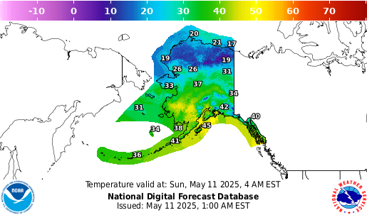 National Digital Forecast Database Image