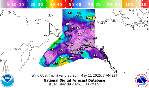 National Digital Forecast Database Image