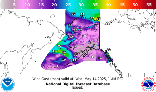 National Digital Forecast Database Image