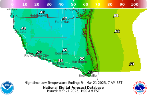 National Digital Forecast Database Image