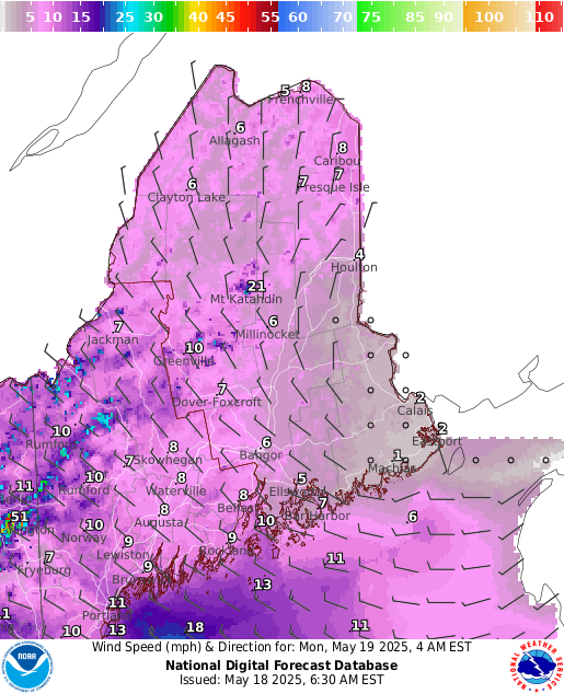 National Digital Forecast Database Image