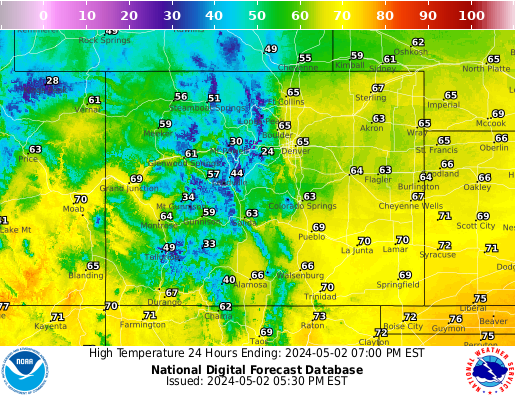 Noaa Graphical Forecast For Colorado