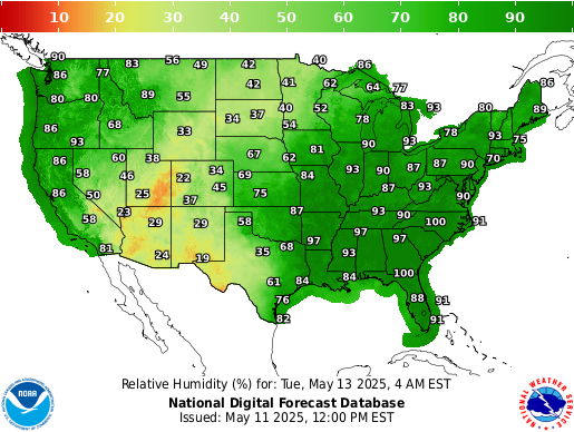 National Digital Forecast Database Image