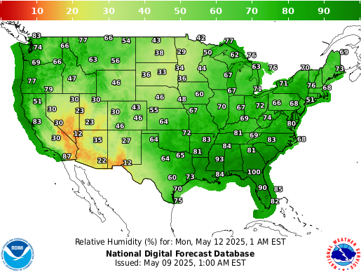 National Digital Forecast Database Image