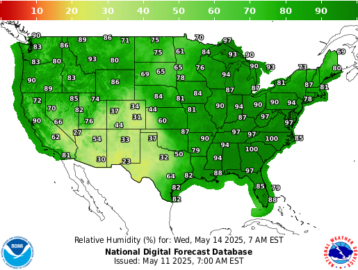 National Digital Forecast Database Image
