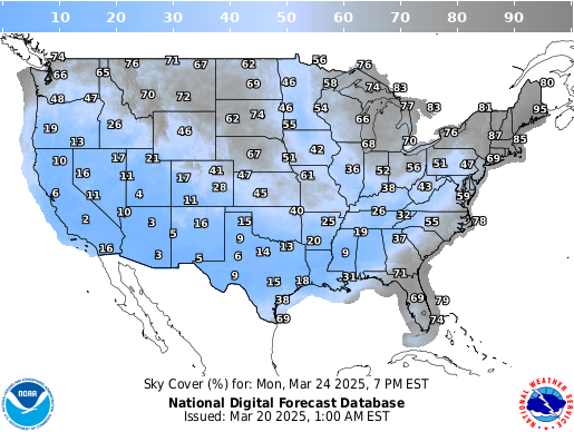 Global-Pacific Cloud Cover on Monday 09 Oct at 12pm UTC