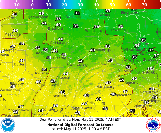 National Digital Forecast Database Image