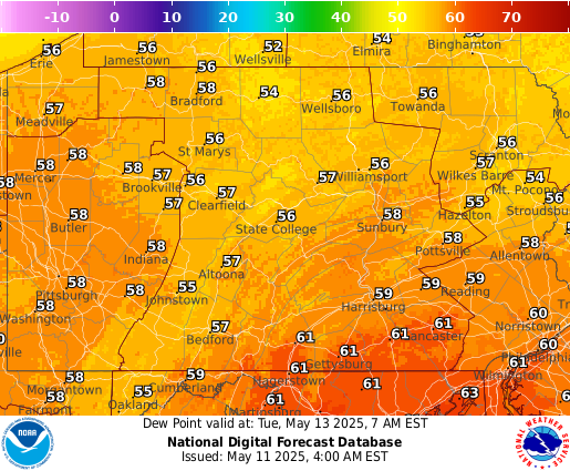 National Digital Forecast Database Image