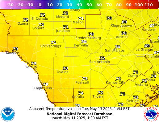 National Digital Forecast Database Image