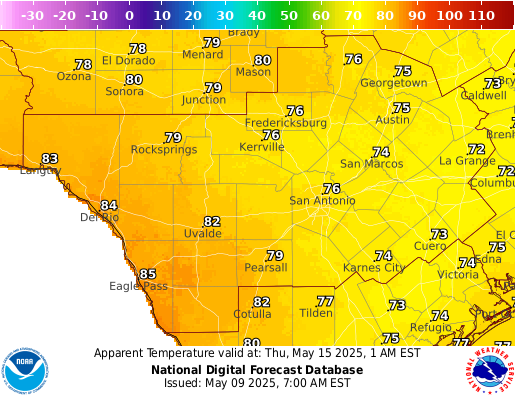 National Digital Forecast Database Image