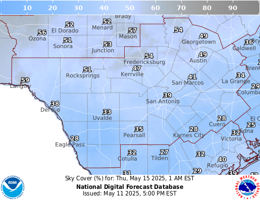 National Digital Forecast Database Image