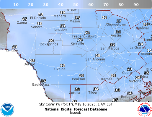 National Digital Forecast Database Image