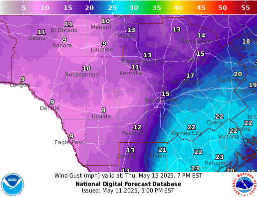 National Digital Forecast Database Image