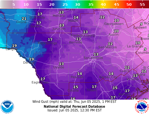 National Digital Forecast Database Image