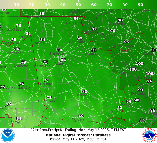 National Digital Forecast Database Image