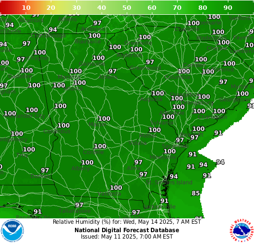 National Digital Forecast Database Image